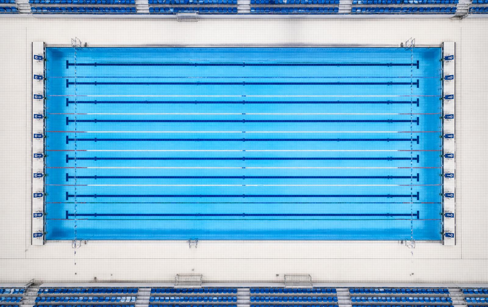 Architectural pool view